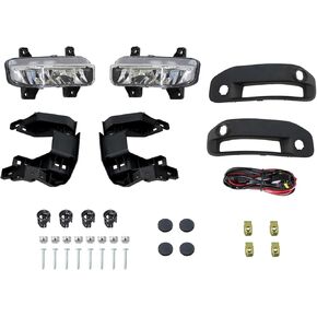 Fog Lights Assembly Kit w/Switch+Wirings Compatible with 2019 2020 2021 2022 Ram 1500