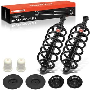 A-Premium Rear Pair (2) Air Spring to Coil Spring Conversion Kit Compatible with Chevrolet Tahoe 2000-2006 & GMC Yukon 2000-2006 & Cadillac Escalade 2002-2006, Driver and Passenger Side