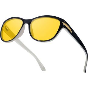 Night Driving Glasses for Women Polarized Yellow Night Vision Glasses Anti Glare IF2317