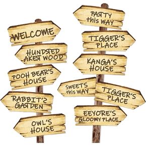 Baby Shower Decorations 11PCS Arrow Party Signs Birthday Decor Double Sided Sign for Oh Baby Party