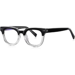 kachawoo Acetate Anti Blue Light Glasses Frame Retro Korean Style TR90