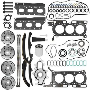 3.5L Ecoboost Complete Engine Timing Chain Kit Fit for 2017-2024 Ford F-150 Expedition Lincoln Navigator 3.5L V6 Replace# HL3Z-6268-A ML3Z-6256-A ML3Z-6C525-A