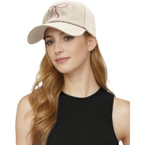 Womens Bowknot Embroidered Trucker Hat Trendy Mesh Baseball Cap Adjustable Snapback Cap Summer Girls Rope Hat