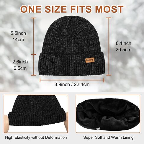 Beanie for Men Slouchy Knit Hats Warm Winter Caps for Men and Women in Saudi Arabia