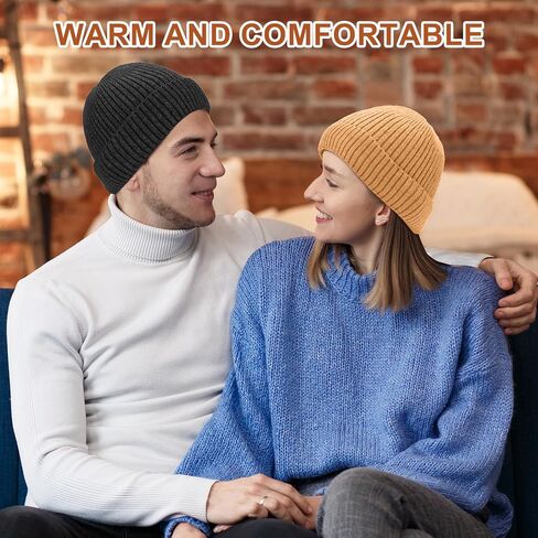 Beanie for Men Slouchy Knit Hats Warm Winter Caps for Men and Women in Saudi Arabia