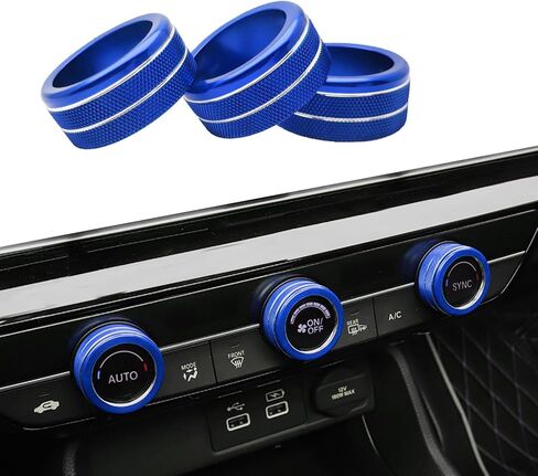 for Honda CRV HRV Accord 2023 2024 for 2022-2024 Civic Center Console AC Knobs Air Conditioning Switch Ring, Red 3pcs in Saudi Arabia