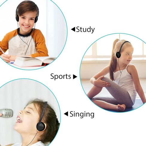 Bulk Classroom Headphones for Students Kids School 15 Pack Wholesale Headphones Class Set with 3.5mm Jack for Chromebook Laptop PC Computer Mixed Colors (A) in Saudi Arabia