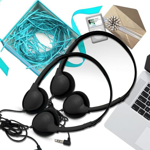 Bulk Classroom Headphones for Students Kids School 15 Pack Wholesale Headphones Class Set with 3.5mm Jack for Chromebook Laptop PC Computer Mixed Colors (A) in Saudi Arabia
