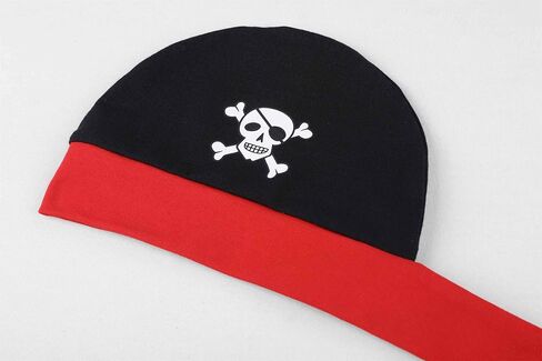Toddler Pirate Costume for Kid Halloween Dress-up Parties Children's Buccaneer Captain Long Sleeve Clothes in Kuwait
