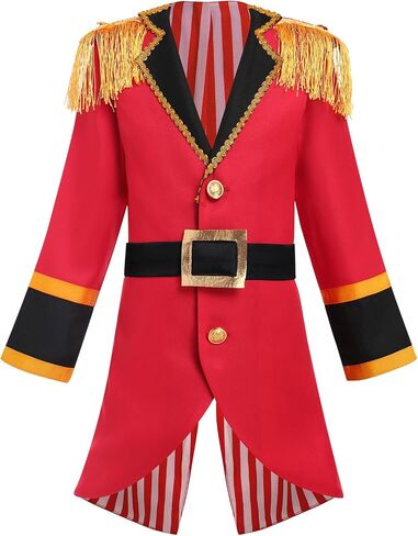 Kids Prince Charming Outfit Boys Circus Ringmaster Jacket Knight Pirate Halloween Christmas Outfits in Saudi Arabia