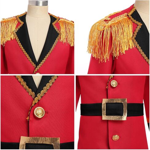 Kids Prince Charming Outfit Boys Circus Ringmaster Jacket Knight Pirate Halloween Christmas Outfits in Saudi Arabia