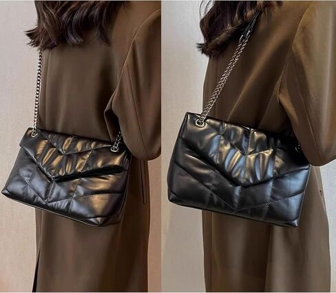 DORIS&JACKY Designer Leather Shoulder Purse For Women Lambskin Quilted Tote Bag With Convertible Chain Strap in Saudi Arabia