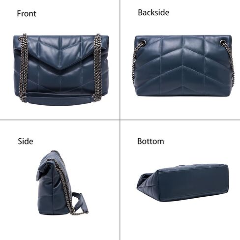 DORIS&JACKY Designer Leather Shoulder Purse For Women Lambskin Quilted Tote Bag With Convertible Chain Strap in Saudi Arabia