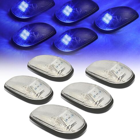 DNA Motoring CBL-DR99-CH-B Blue LED Cab Roof Top Marker Lights X 5 in Saudi Arabia