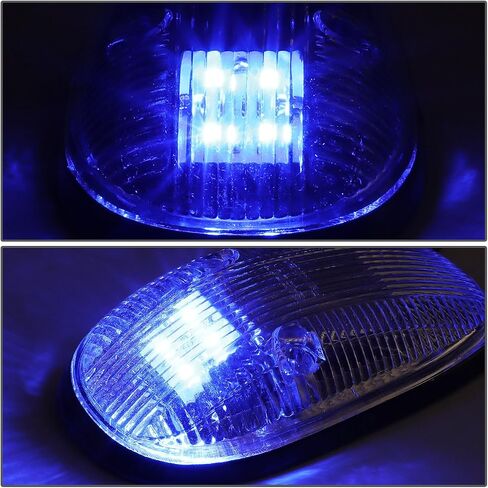 DNA Motoring CBL-DR99-CH-B Blue LED Cab Roof Top Marker Lights X 5 in Saudi Arabia