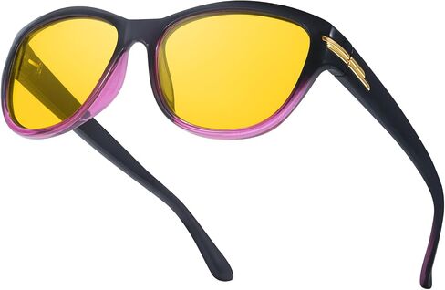 Night Driving Glasses for Women Polarized Yellow Night Vision Glasses Anti Glare IF2317 in Kuwait