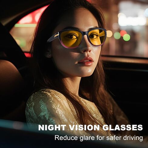 Night Driving Glasses for Women Polarized Yellow Night Vision Glasses Anti Glare IF2317 in Kuwait
