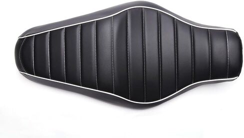 Motorcycle Seats - Front Driver Rear Passenger Two Up Leather Seat Cushion Compatible With Harley Sportster 883 1200 2005-2019 Iron 883 2009-2021 Forty Eight And More (Black Printing) in Kuwait