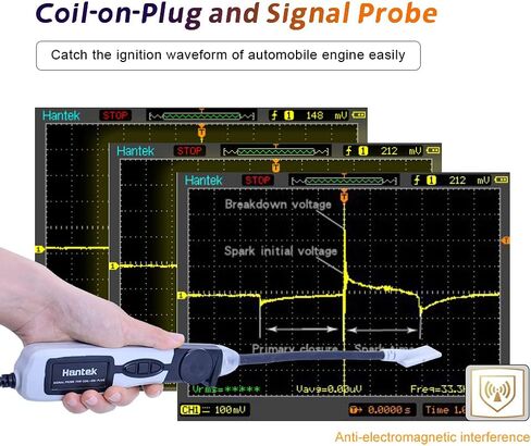 Hantek HT25COP Ignition Waveform of Automobile Engine Coil-on-Plug with Signal Probe, Compatible with Normal Oscillscope in Saudi Arabia