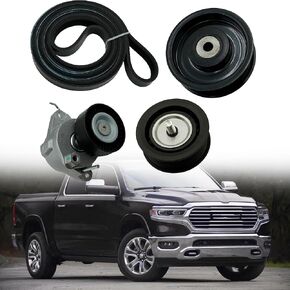6pk2404 Drive Belt Tensioner and Idler Pulley Serpentine Belt kit for Mercedes-Benz CLK350 GL450 GL550 SLK300 C280 SL550 R350 GLK350 E350, 06-11 Replace 2722021419 2722021019 2722000270