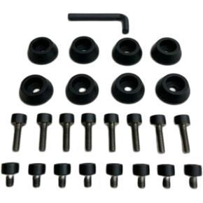 Ballistic Jester 814 Matte Black Bolt Kit 8 PCS Kit with Hardware