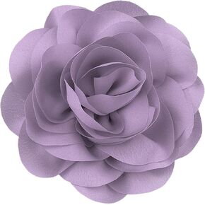 Chunky Flower Brooches Pins for Women,Trendy Charming Chiffon Red Rose Corsage, Aesthetic Accessories for Wedding Ceremony