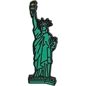 Creative Statue of Liberty Lapel Pin Brooch, New York Souvenir Brooches for Hats, Bags and Accessories