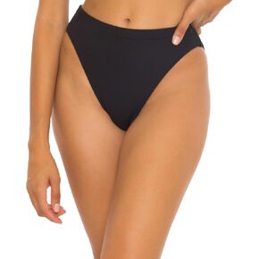 BECCA Women's Fine Line French Cut Bikini Bottom, Cheeky Coverage, Swimwear Separates