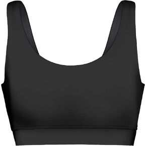 KT Double Scoop Swim Top - Black - Size XS