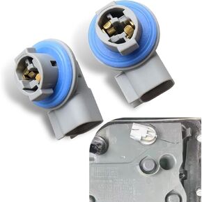 2 PCS Car Tail Light Solid Wiring Plug Adapter, ABS Brake Light Reverse Bulb Connector Base, Replacement OEM No. 68046629AA, Compatible with 2003-2018 Dodge Ram 1500 2500 3500 (Gray)
