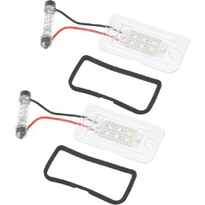 ACROPIX Car Exterior LED License Number Plate Light White Light Fit for Mercedes-Benz SL 600 2004-2009 No.A2308200166 - Pack of 2