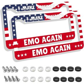 Move Over Princess Here Comes The Queen License Plate Frame Holder - 2 Pack Universal Aluminum Funny Cute Villains Car Plate Frame Covers with Free Screws Fasteners Caps