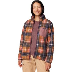 Columbia Women's West Bend Print Full Zip II, Fig Omblur, 3X Plus