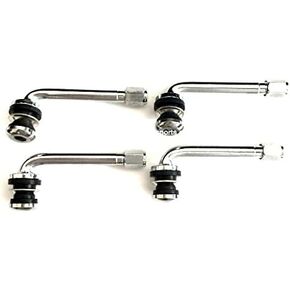 PUDXLRE Liphontcta (4 2.80" Chrome TIRE Valve Stems 90 Degree Angle for 3-Piece Wheels ENKEI Volk SSR HRE FORGIATO Rims