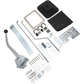 for Mr Gasket 7668 Three Four Speed Automatic Floor Shifter Kit 3/8 ‑ 16in Thread 11in Gear Lever for C6 C4 700R4 TH400 TH350