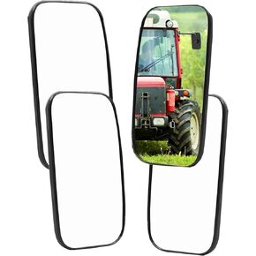 Heavy Equipment Truck Mirrors, Excavator, Forklifts Rearview Mirrors, Tractor, Plow, Dump truck, Lorry, Loader, Boat Yacht Fishing Mirror/Side View Reversing Mirrors 1Pcs (5.3"x9")