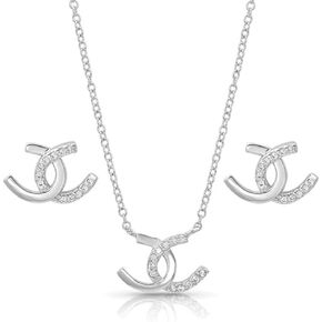 Montana Silversmiths Horseshoe Happiness Jewelry (Jewelry Set)