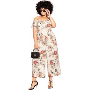 CITY CHIC Plus Size Jumpsuit, Botanical Jumpsuit