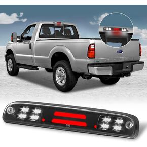 Replacement for 1999-2016 Ford F-250 F-350 F-450 F-550 Super Duty/Ford Ranger 1993-2011 LED Smoke Lens Chrome Housing Tail High Mount 3rd Third Brake Light Cargo Lamp Waterproof