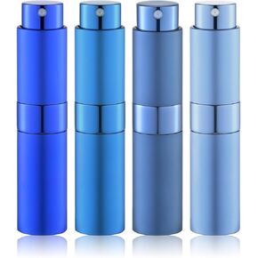 Travel Perfume Atomizer Refillable Bottle: Spray Cologne for Travel size - Small Empty Sprayer Fragrance - 8ml (Black, Blue, Silver, Grey) in Kuwait