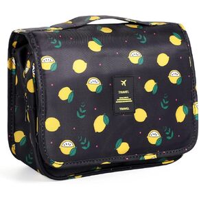 Pengxiaomei Toiletry Bag, Waterproof Hanging Cosmetic Bag Portable Travel Makeup Pouch Multifunction Handle Travel Toiletry Bag Organizer with Hook for Women Girls(Blue)