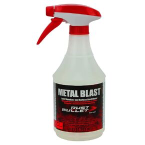 RUST BULLET - Metal Blast Rust Remover 1 Gallon - Rust Treatment, Metal Cleaner and Conditioner - Removes Rust, Grease, and Contaminates for a Superior Bond - Rust Remover Metal Cleaner