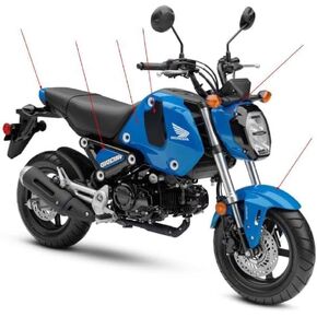 OEM Fairing Kit fits 2022-2024 Honda Grom, Mutiple OEM Colors! (B214 Candy Victory Blue)
