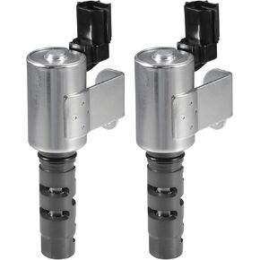 Engine Variable Valve Timing VVT Solenoid, Car Engine Camshaft Oil Control Valve No.10921AA002 for Subaru Impreza WRX STi 2000-2007 Silver Tone, 2 Pcs