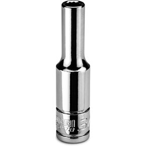 Capri Tools 5/16 in. Deep Socket, 1/4 in. Drive, 12-point, SAE