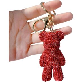 Lovely Rhinestone Bear Keychain,Keyring Bear,Bling Pendant,Luxury keychain,Adorable bears Fashion pendant Teddy Bear Crystals