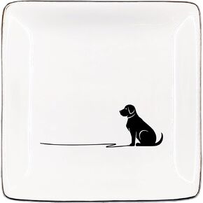 Dog Jewelry Dish for Dog Lovers, Labrador Ceramic Jewelry Tray for Rings & Earring, Labrador Mom Ring Dish Gifts for Dog Lover Gifts, Earring Tray Dog Lover Birthday Christmas Gift Accessories