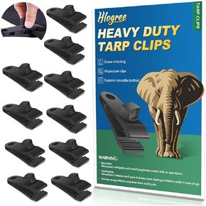 40PCS Tarp Clips Heavy Duty Lock Grip,Tent Clip,Tarp Clamp,Tarp Clip Heavy Duty Clips,Locking Thumb Screw Clip,Tarp Hold Down Clips,Screw in Ground Tie Downs,Awning Tarp Clamps for Canopy Outdoor