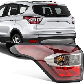 Tail Lights Fit Ford Escape 2017 2018 2019 Rear Brake Back Up Cover Taillights Lens Assembly Left Driver Right Passenger Side GJ5Z13404C GJ5Z-13404-C GJ5Z13405C GJ5Z-13405-C(Lamp Included)
