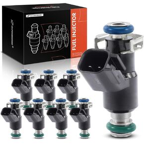 A-Premium Fuel Injectors Compatible with Chevrolet Silverado 2500 HD 3500 HD, Suburban, Suburban 2500, Express 2500 3500 4500 & GMC Sierra 2500 HD, Yukon XL 2500, Savana 2500 3500 4500, Set of 8